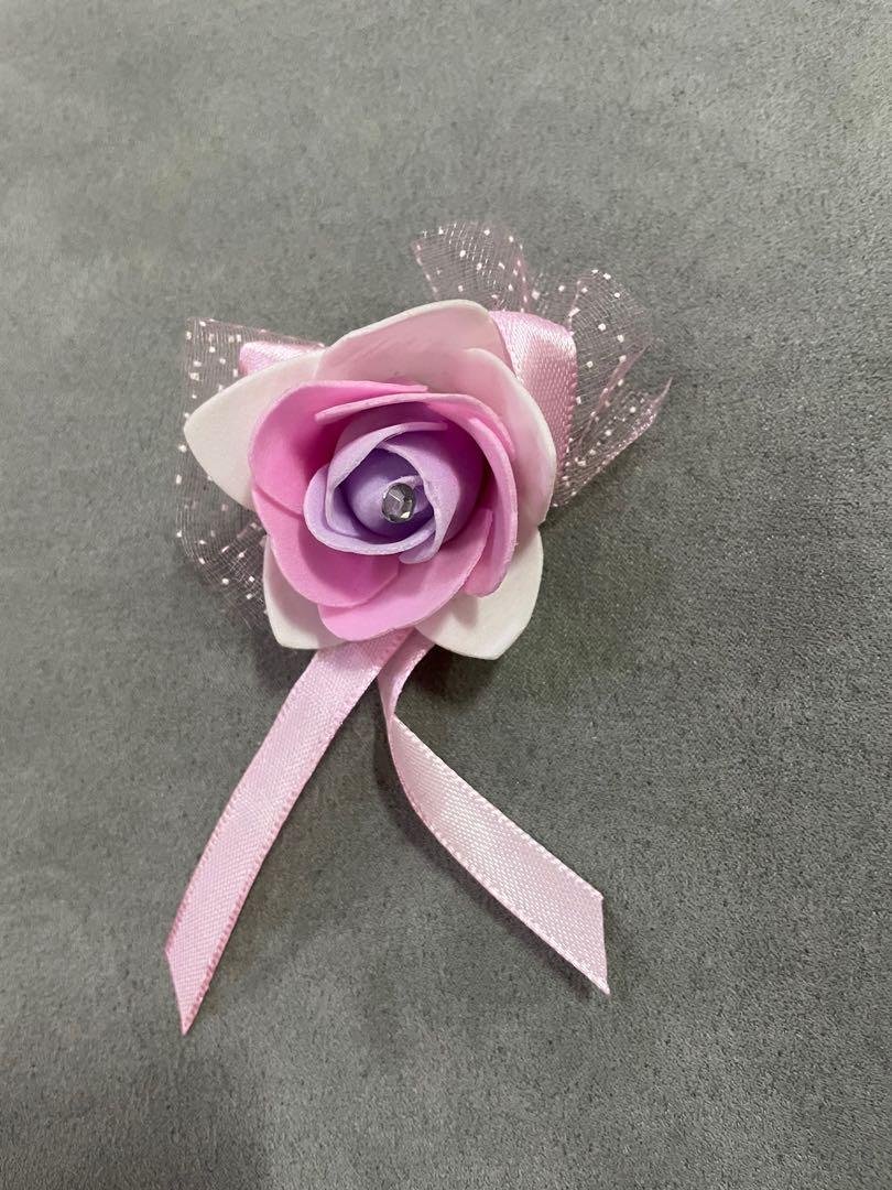 5cm Organza Stereo Rose DIY Corsage Clothing Hat Decoration