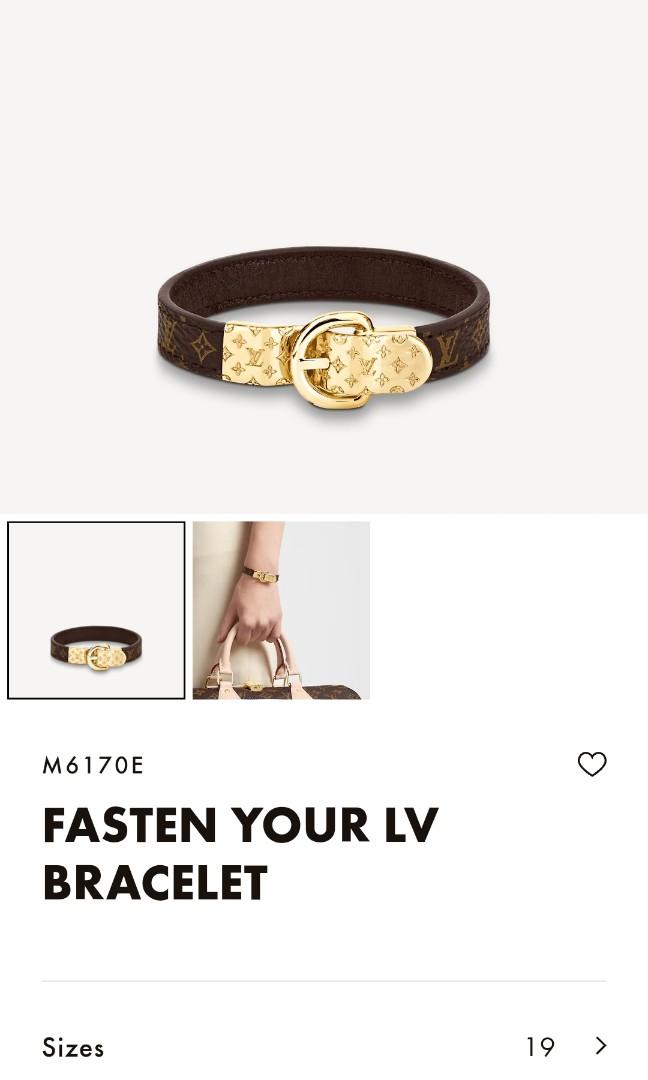 Fasten Your LV Bracelet 19cm