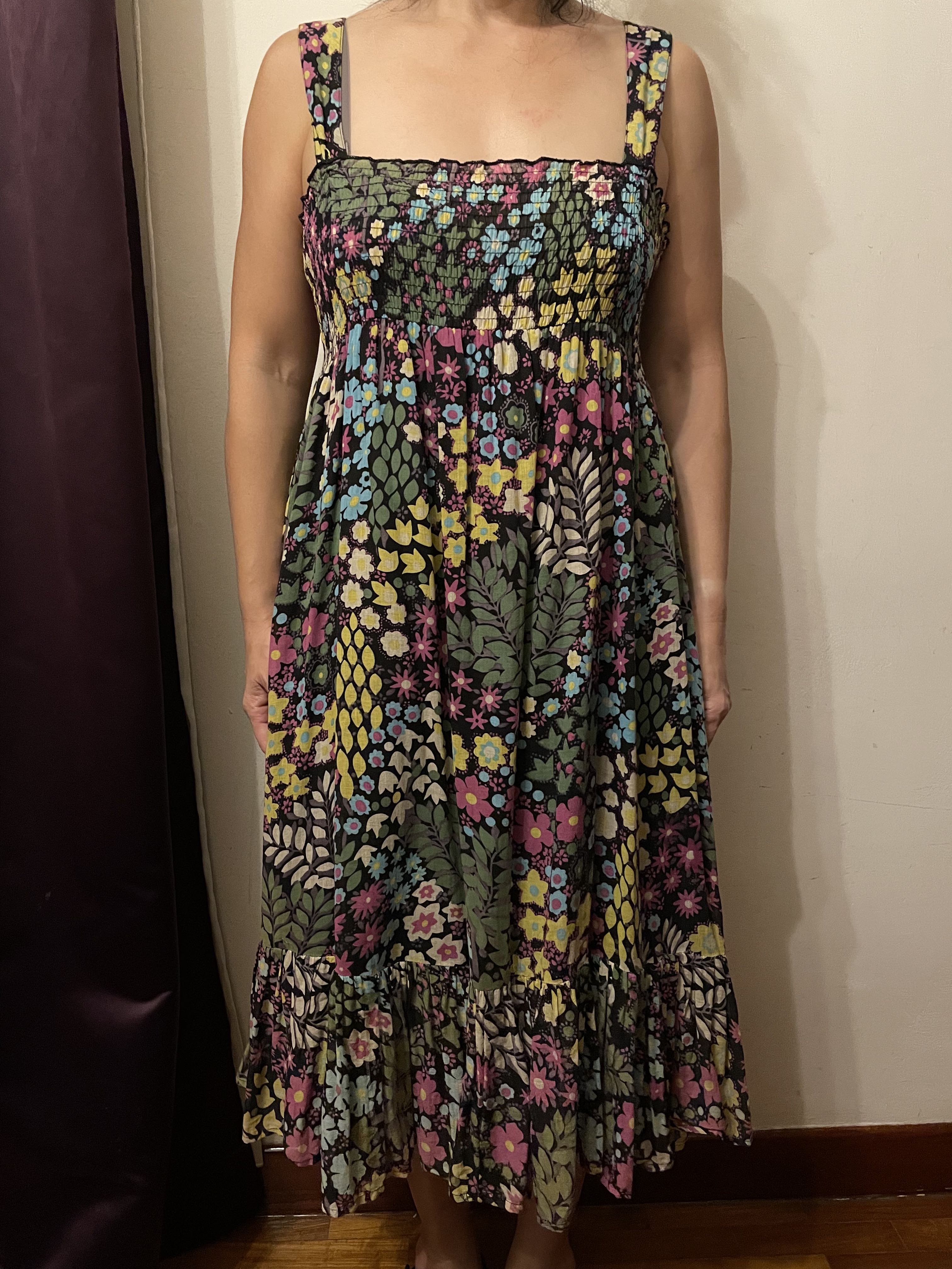 Set of 6  Garden Of Flower Printed Maxi Dress (S,M,L) main image 1