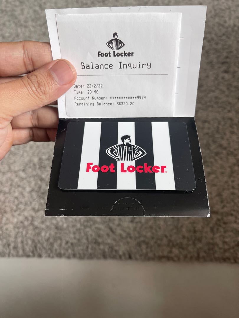 Foot locker card balance best sale