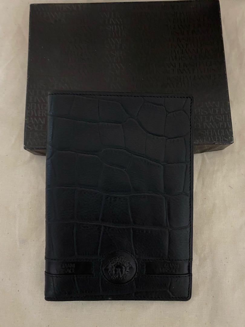 Gianni Versace Medusa Passport Wallet, Luxury, Bags & Wallets on Carousell