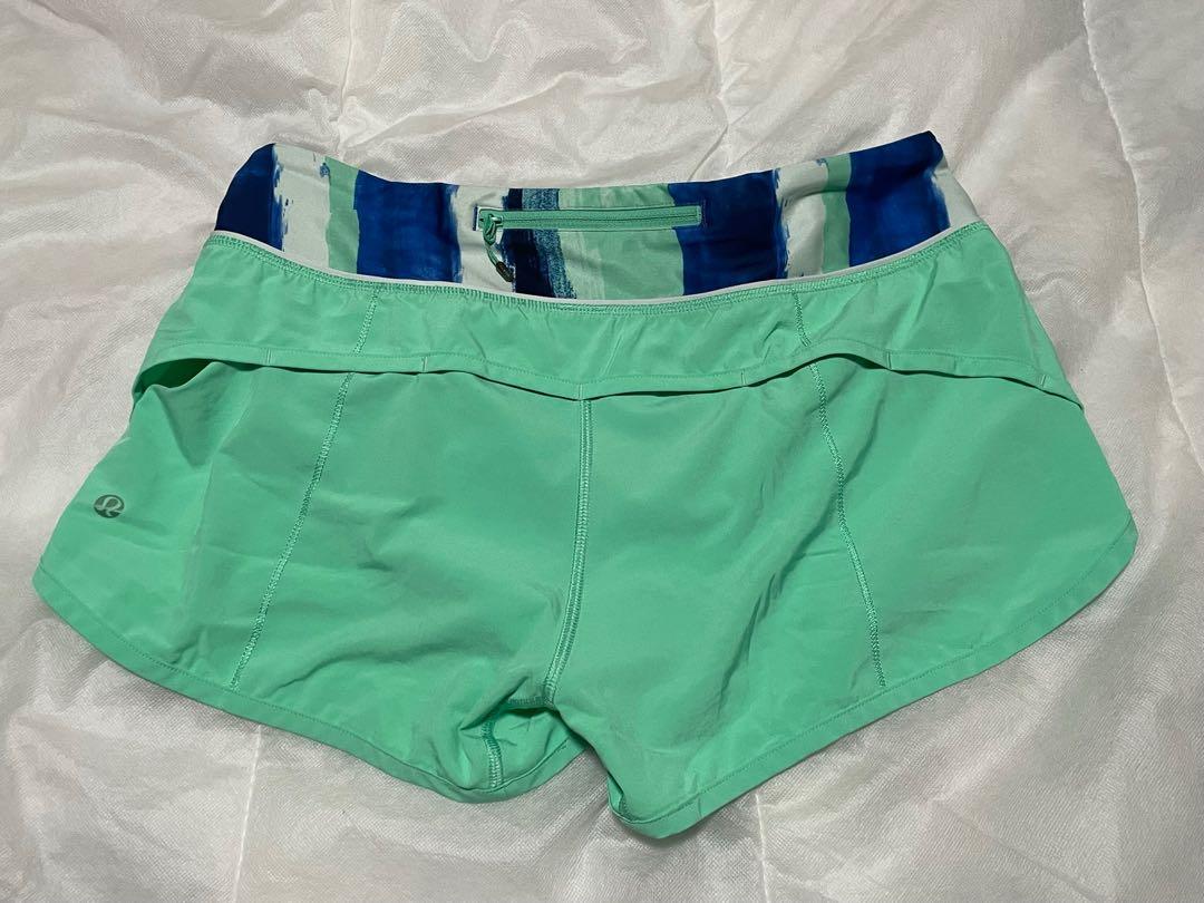 Green Lululemon Speed Shorts (Category: Activewear) located in Marikina City. Submitted by boopascual (Listing ID 1145883703, Image 2). Description: Green Lululemon Shorts size 6 item is lightly used and in very good condition price can be negotiated if buying more than 2 items .