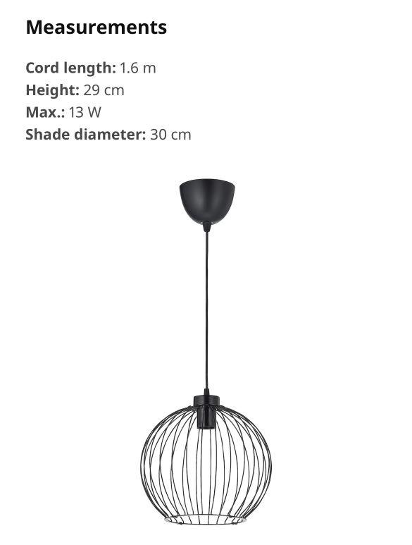 Grindfallet ceiling lamp, Furniture & Home Living, Lighting & Fans