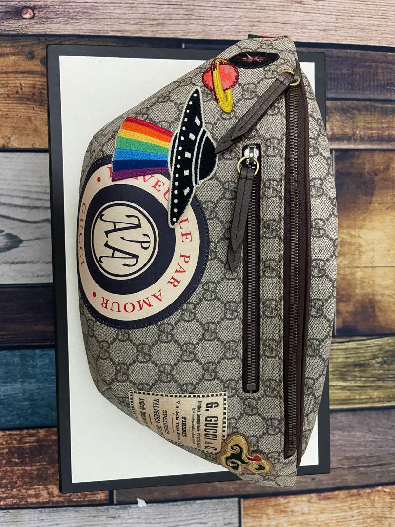 Gucci hot sale patches bag