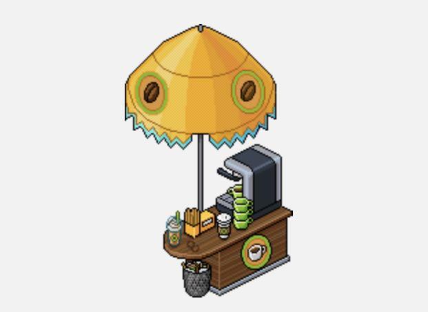 HABBO - Yellow Java Cafe, Video Gaming, Gaming Accessories, Virtual ...
