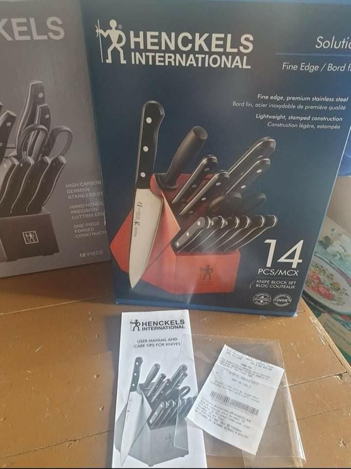 Henckels Fine Edge Solution Knife Block set, Furniture & Home Living