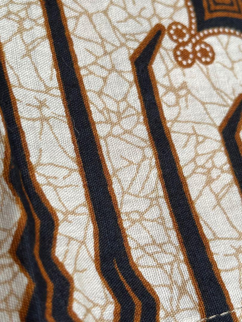 High Quality Batik Polo from Indonesia - Brown Traditional Pattern, Men ...