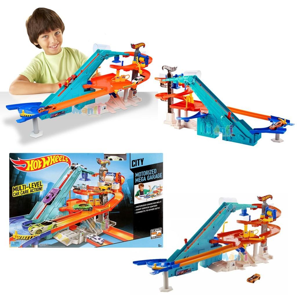 Hot wheels 2025 motorized mega garage