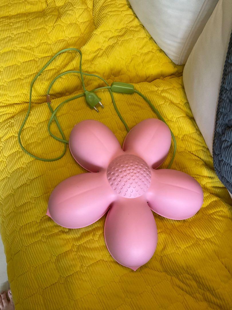 IKEA pink flowers lamp, Furniture & Home Living, Lighting & Fans