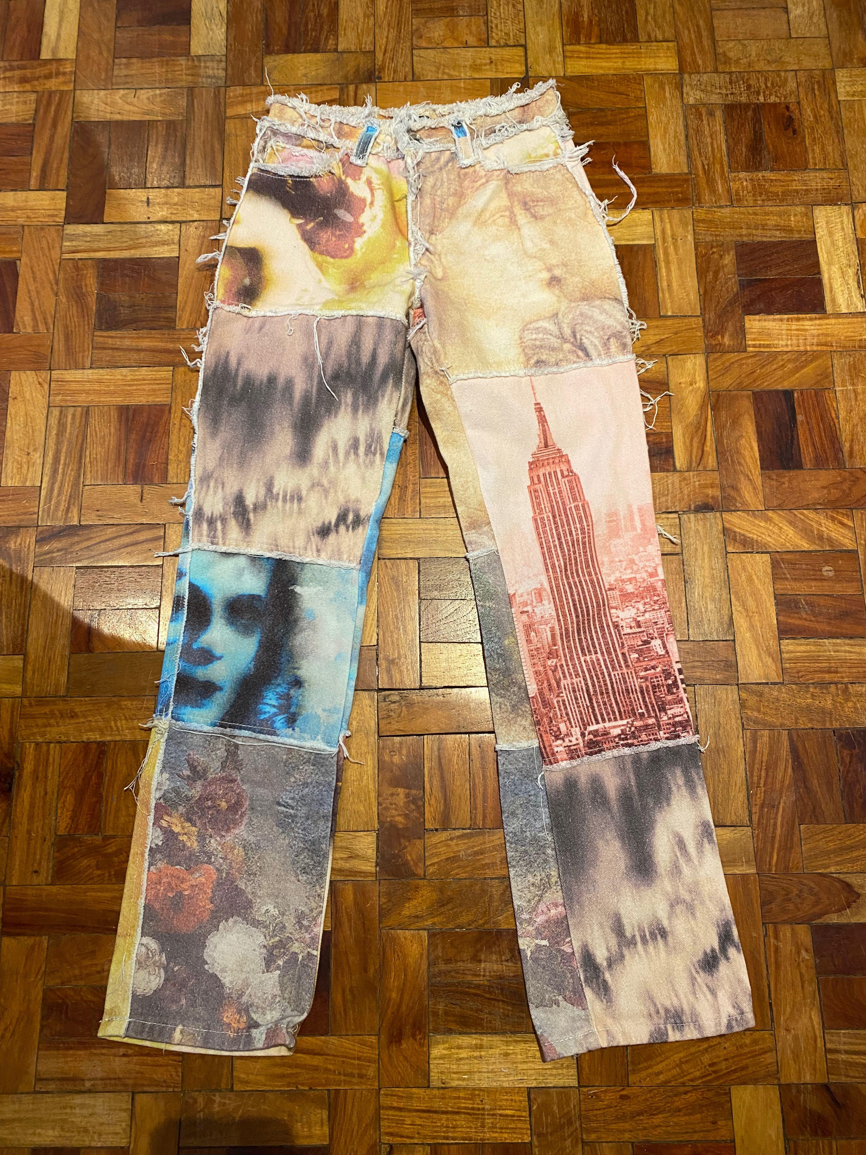 JADED LONDON PATCHWORK STATUE PRINT 