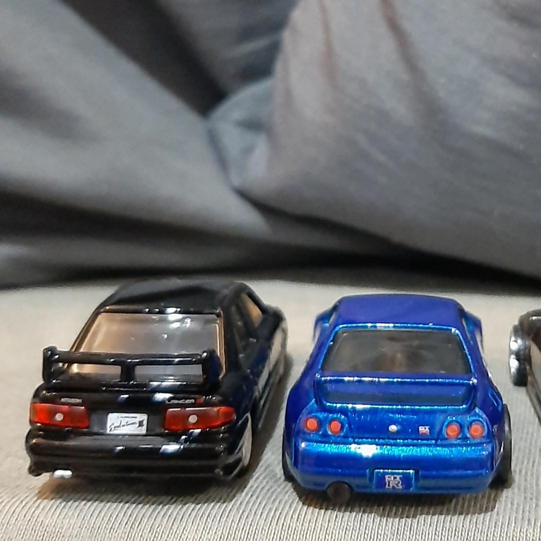 JDM diecast tomica premium lancer evo 3 and hot wheels nissan skyline