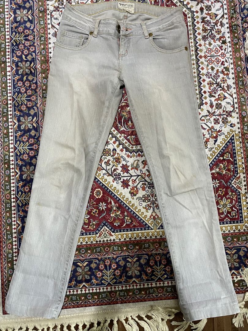 zara bleached jeans