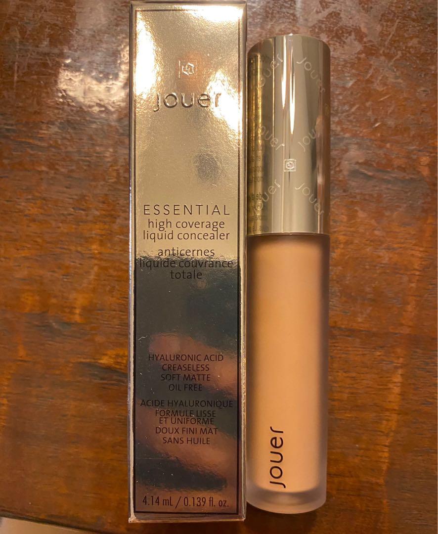 Jouer high coverage liquid concealer soft matte oil free crealess
