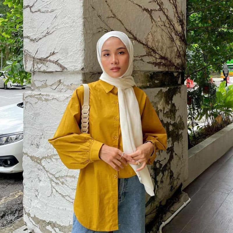 Baju Kemeja Muslimah Carousell