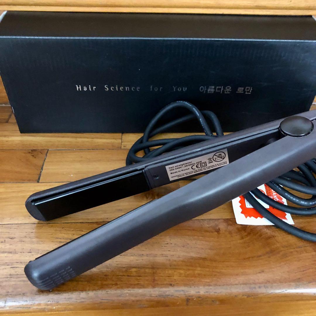 Korean Hair Straightener (with box) / Rebonding / Straight hair, Beauty