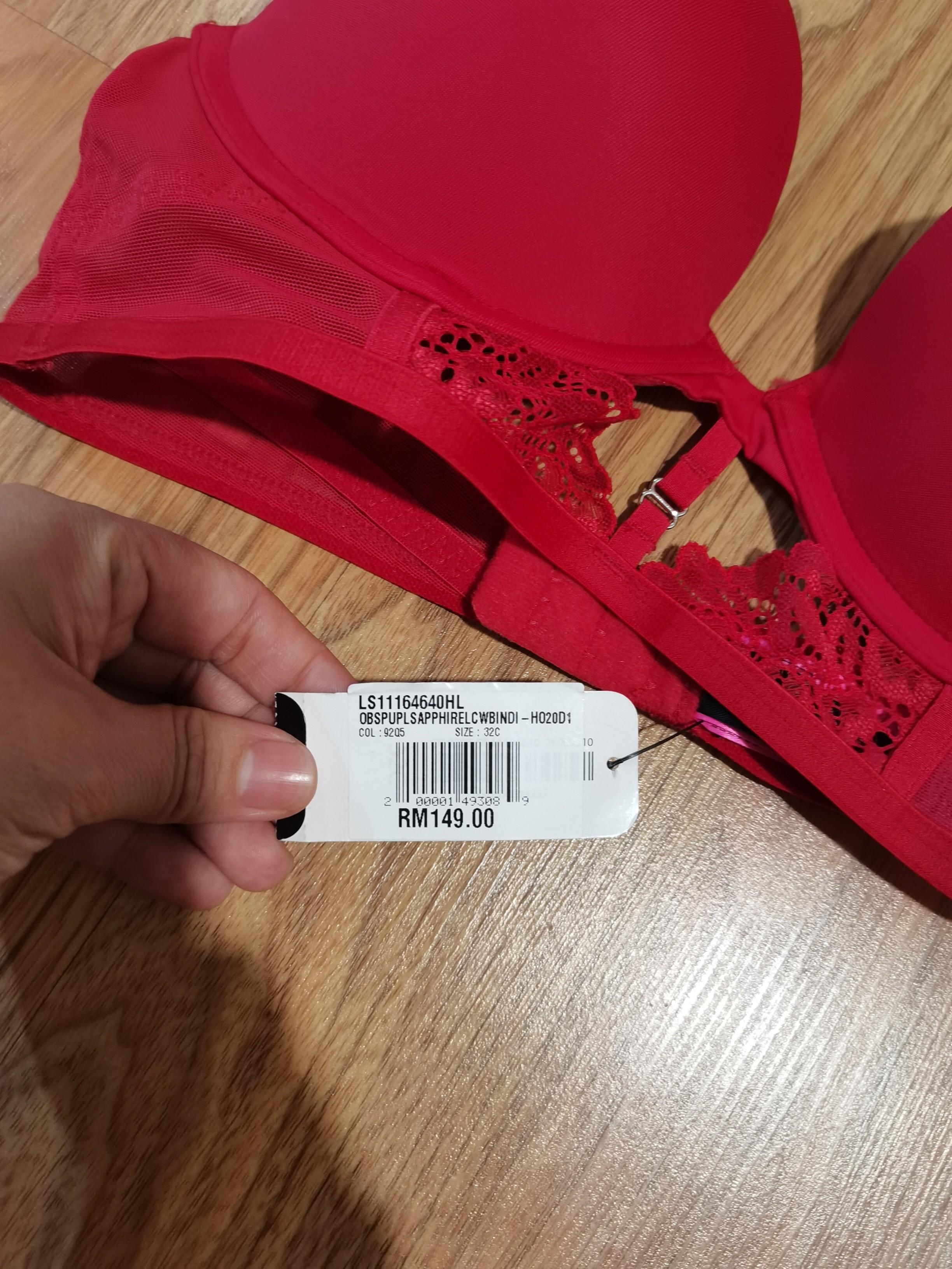 BN. La Senza Bra. Brand new with tag. Obsession. Red plunge. Underwear.  With straps. 34C. 34 C. Lingerie