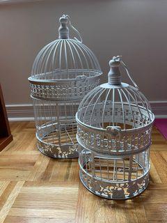 Large and small vintage style bird cages - New