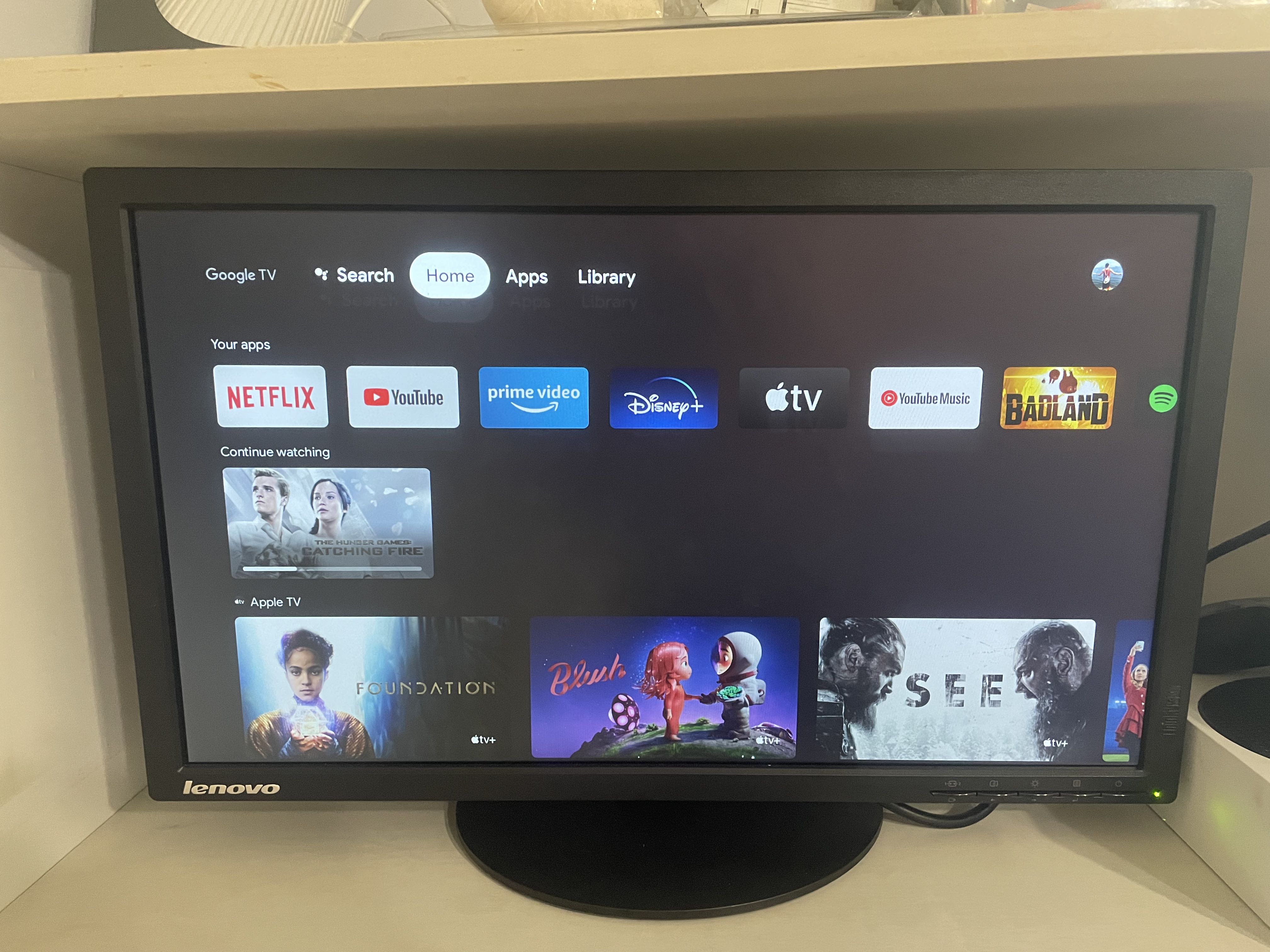 Lenovo Monitor (24”), Computers & Tech, Parts & Accessories, Monitor ...