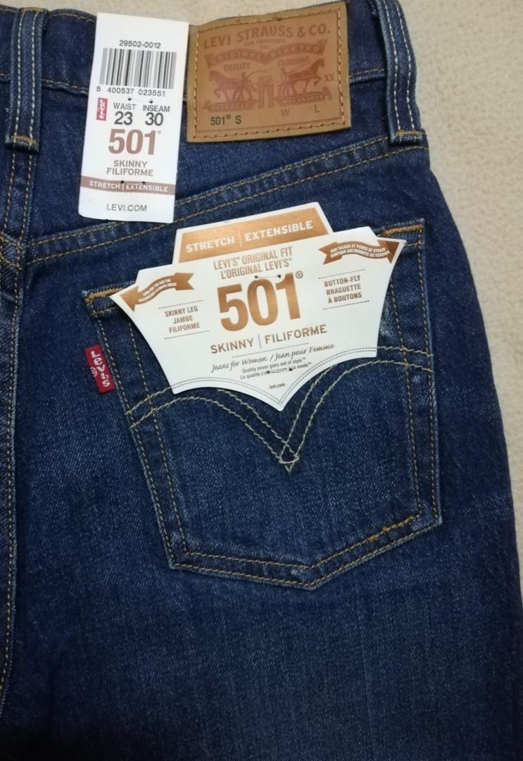 Levi's 501 skinny filiforme stretch extensible clearance