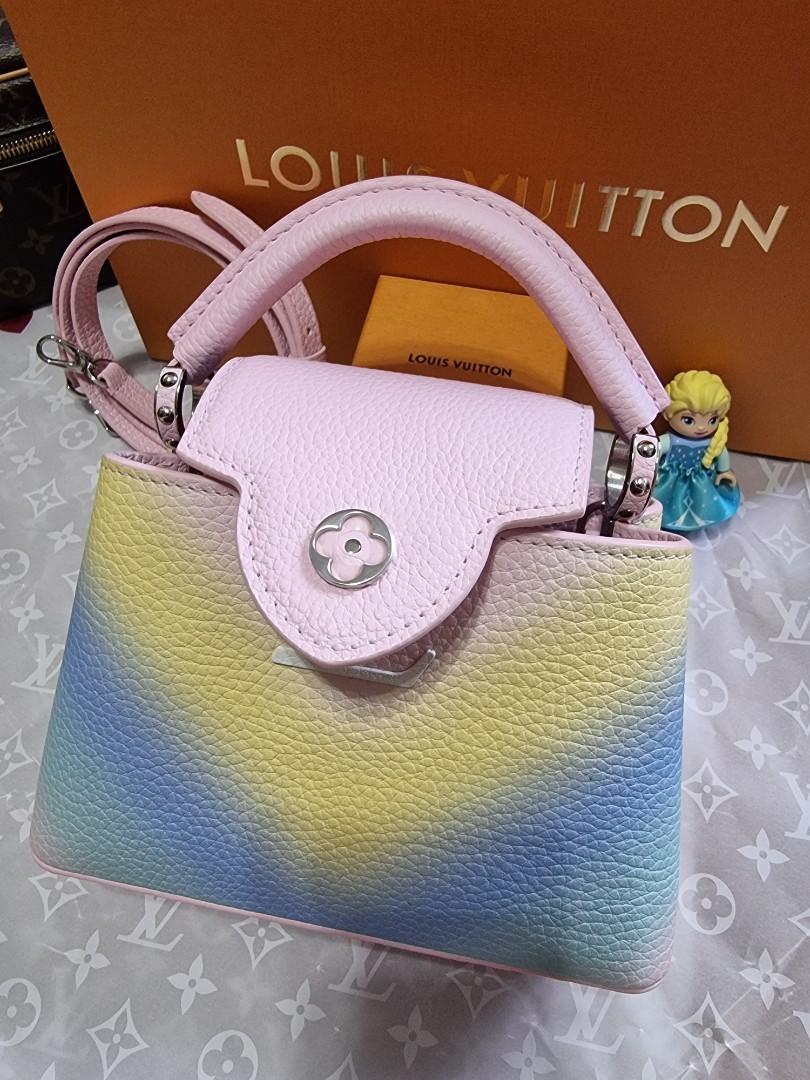 Bag Religion on X: A pastel daydream 🌈 Shop the Louis Vuitton Capucines  Mini Rainbow before this rare piece gets snatched up!    / X
