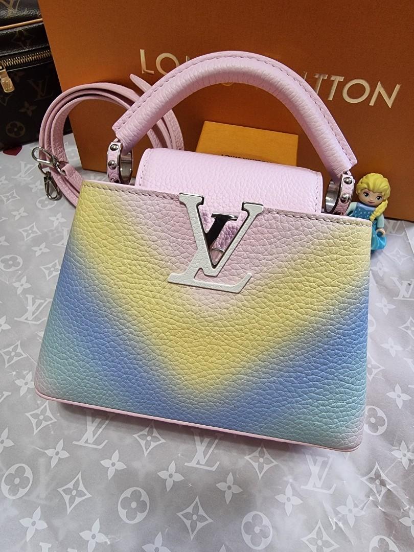 LV Special Capucines Mini. Elsa. Unicorn. Pastel Rainbow, Luxury, Bags &  Wallets on Carousell