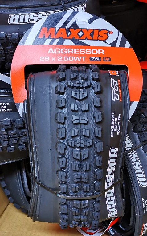Maxxis AGGRESSOR 29x2.50WT TR DD Foldable Tyre Sports Equipment