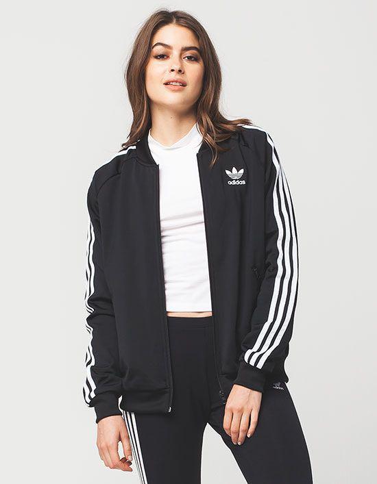 Adidas originals superstar track top new arrivals black