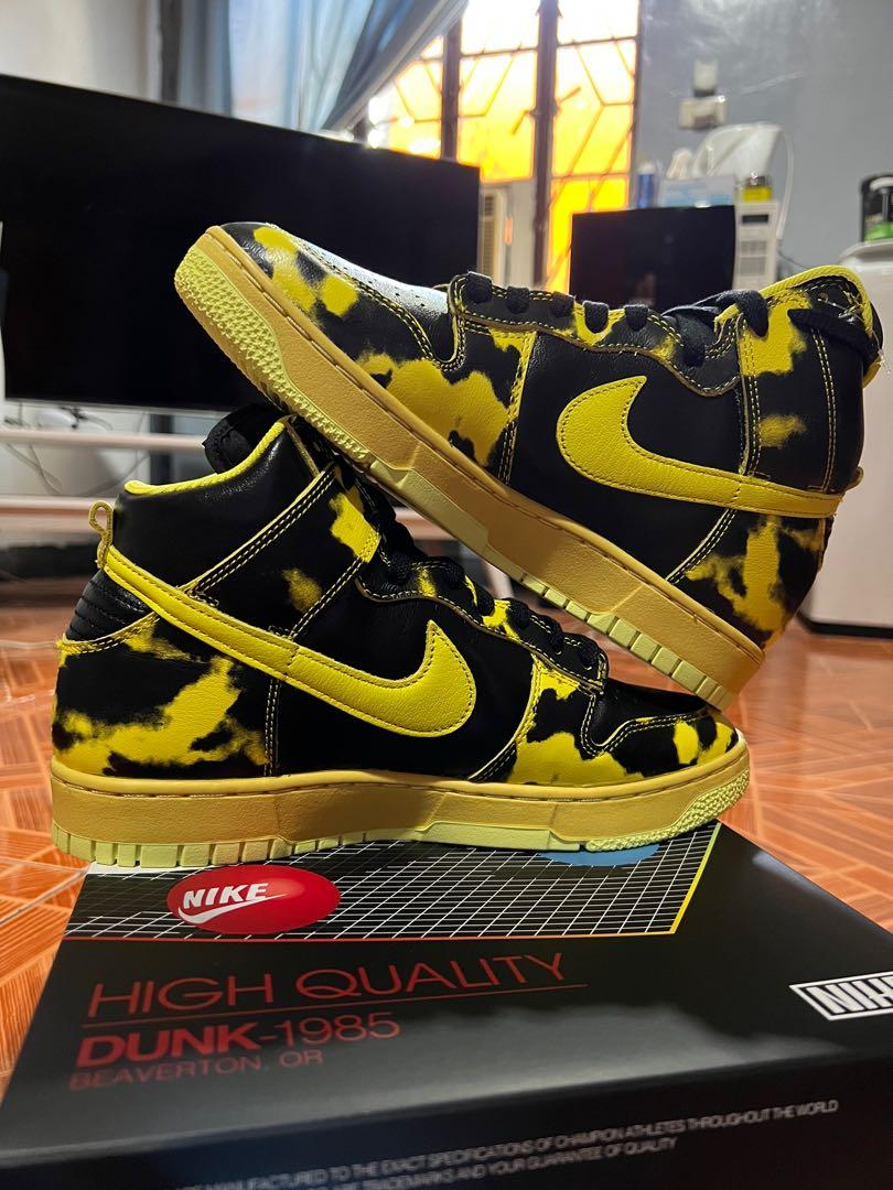 Nike Dunk High 1985 Yellow Acid Wash