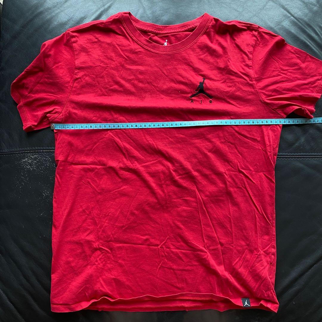 NIKE] NIKE AIR JORDAN PLAIN RED SHIRT 
