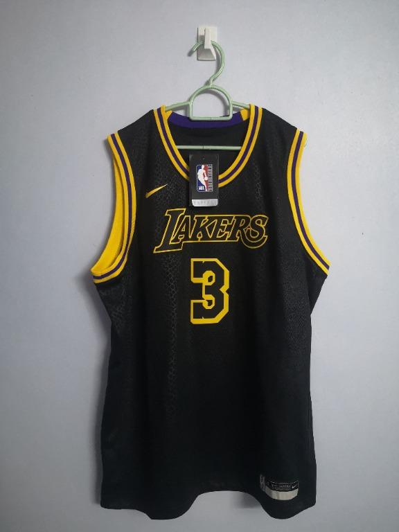 Kobe Bryant Lakers Nike Authentic City Edition Jersey Black Mamba 44 M