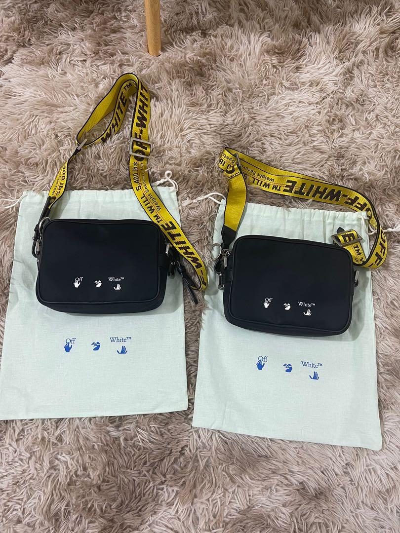 Off white store brand sling bag