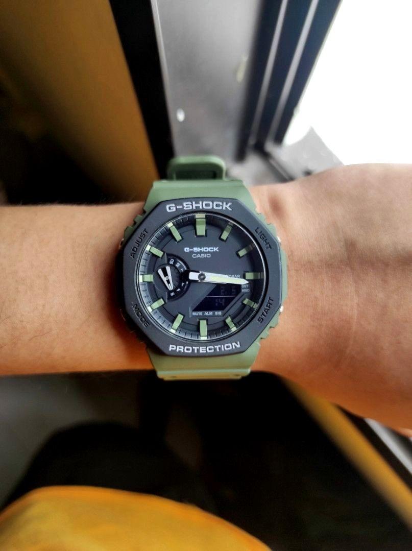 G shock olive clearance green watch