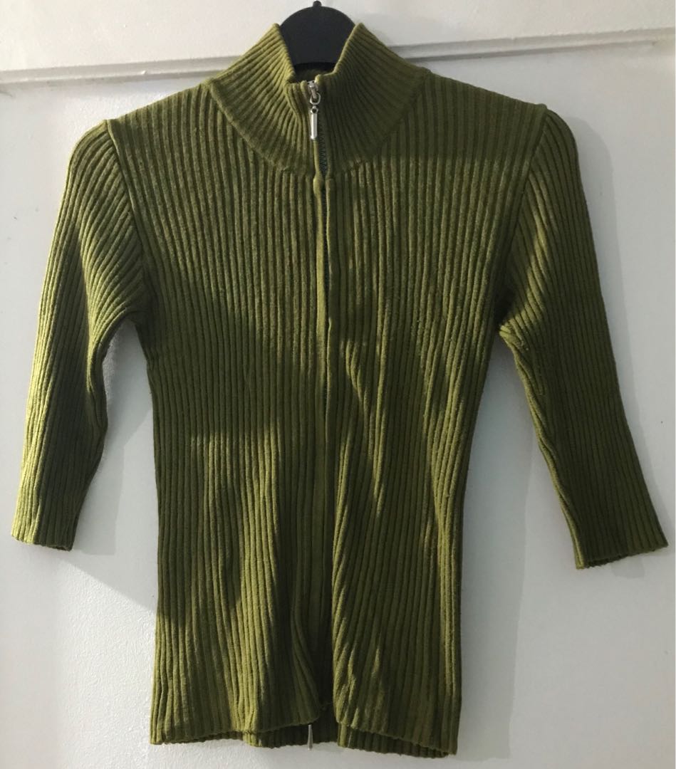 Travel City Scape Turtle Neck Tunic in Olive main image 0