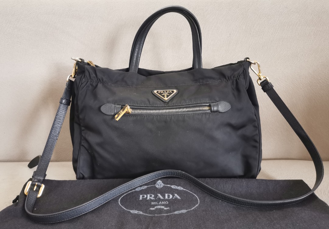 Original Prada Nylon 2way Bag, Luxury, Bags & Wallets on Carousell