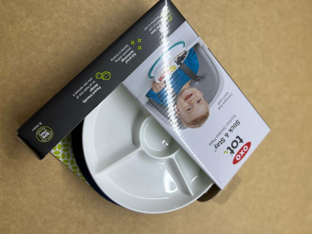 Oxotot stick & stay suction divided plate navy (Category: Weaning & Toddler Feeding) located in San Juan City. Submitted by protoolsmnl (Listing ID 1145786170, Image 3). Description: Brand new 100% authentic.