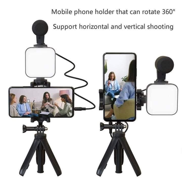 Phone Vlogging Kit ST48NK02 (Category: Tripods & Monopods) located in Manila. Submitted by emil_online_shop (Listing ID 1145922480, Image 3). Description: Quick Details Private Mold:Yes Model Number:ST48NK02 Power:6WVoltage:3.0V Color Temperature:6000K Dimension:80*65*25mm Weight:183g Special Feature:Mini, PORTABLE Product Name:Vlogging KitColor:Black Material:ABS Keywords:Professional LED Video Light Battery:AA Battery*2 (purchased extra)Beam an