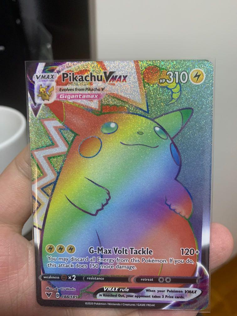 Pikachu vmax rainbow rare hobbies toys toys games on carousell