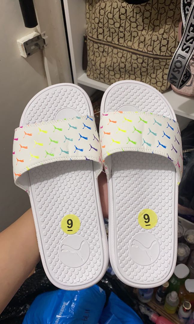 puma slides rainbow