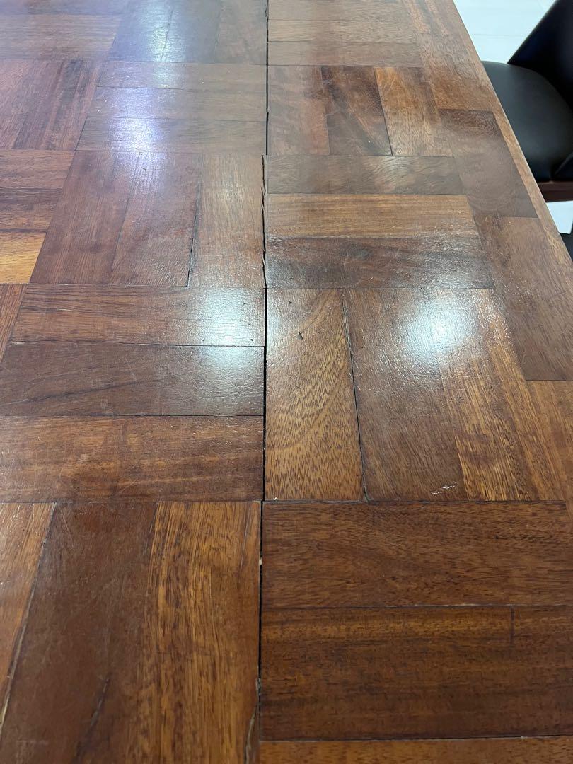 Rare Tanzania Solid African Teak Wood Dining Table 1948, Furniture