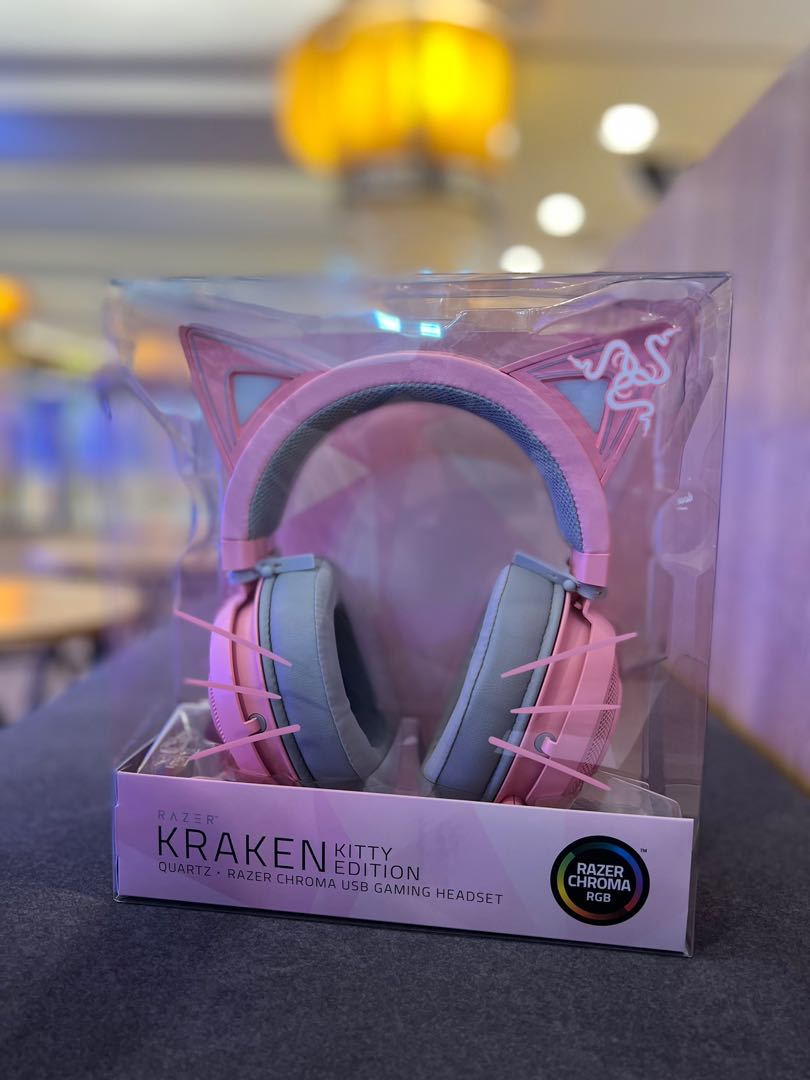 Razer Kraken Kitty Edition Usb Pc Gaming Headset Electronics Computer Parts Accessories On Carousell
