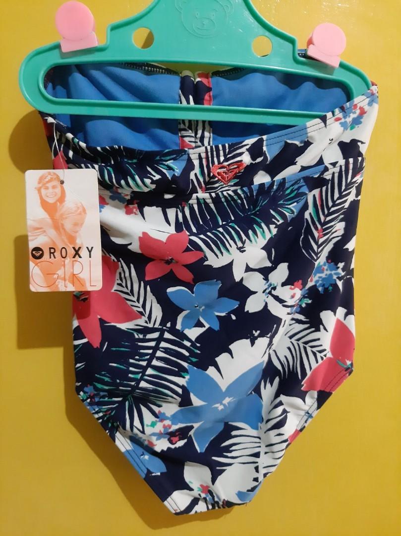 Roxy Girls Swimsuit size 6 (Category: Babies & Kids Fashion) located in Manila. Submitted by zoemarga (Listing ID 1145922596, Image 2). Description: halter tube swisuit for girls. brand new and originak with tag.