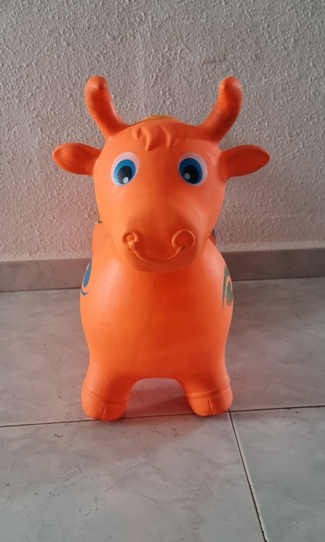 Rubber Cow Jumping Toy for kids Hobbies Toys Toys Games on
