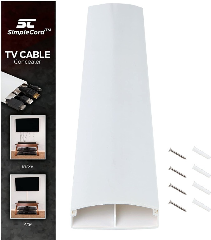[sg stock] SimpleCord TV Cord Cover Conceals Cables, Cords, or Wires
