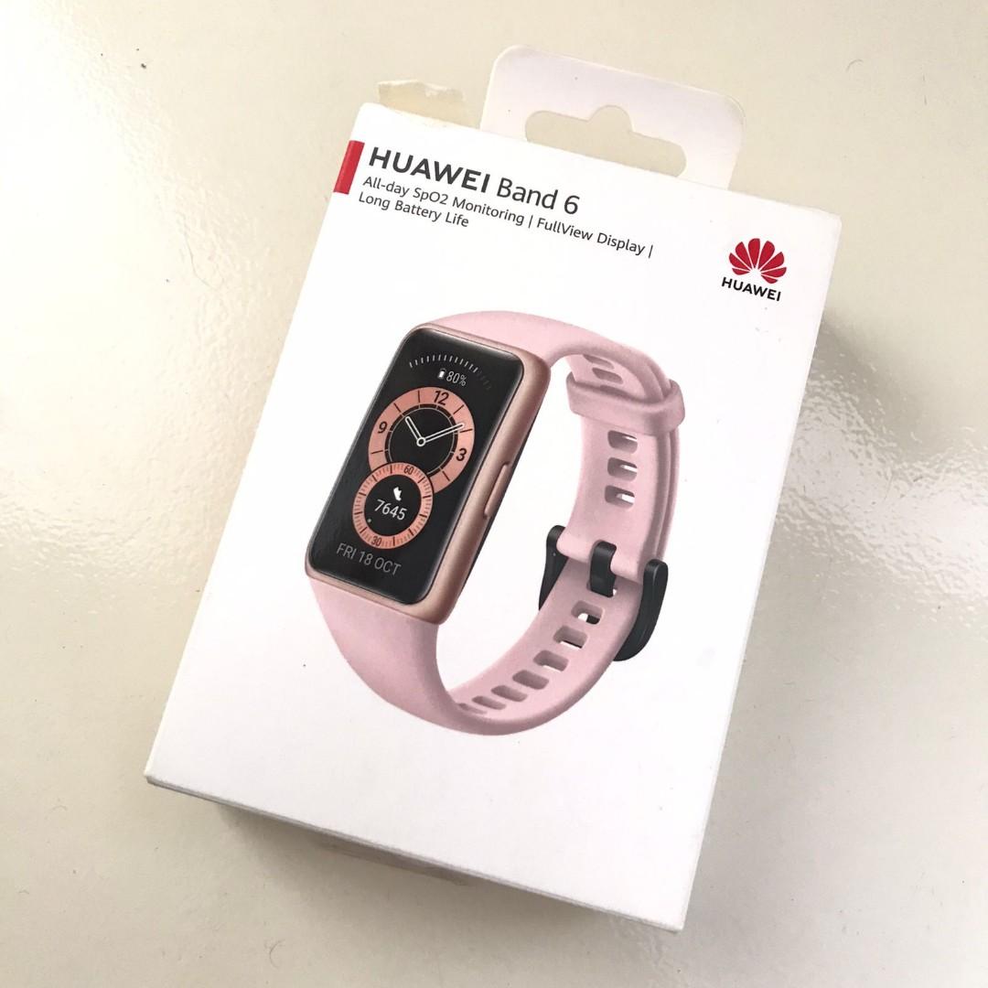 Smartwatch Huawei Band 6, Fesyen Wanita, Jam Tangan di Carousell