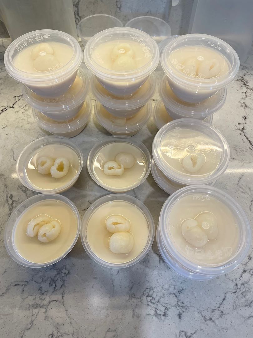 Soy milk longan pudding, Food & Drinks, Homemade Bakes on Carousell