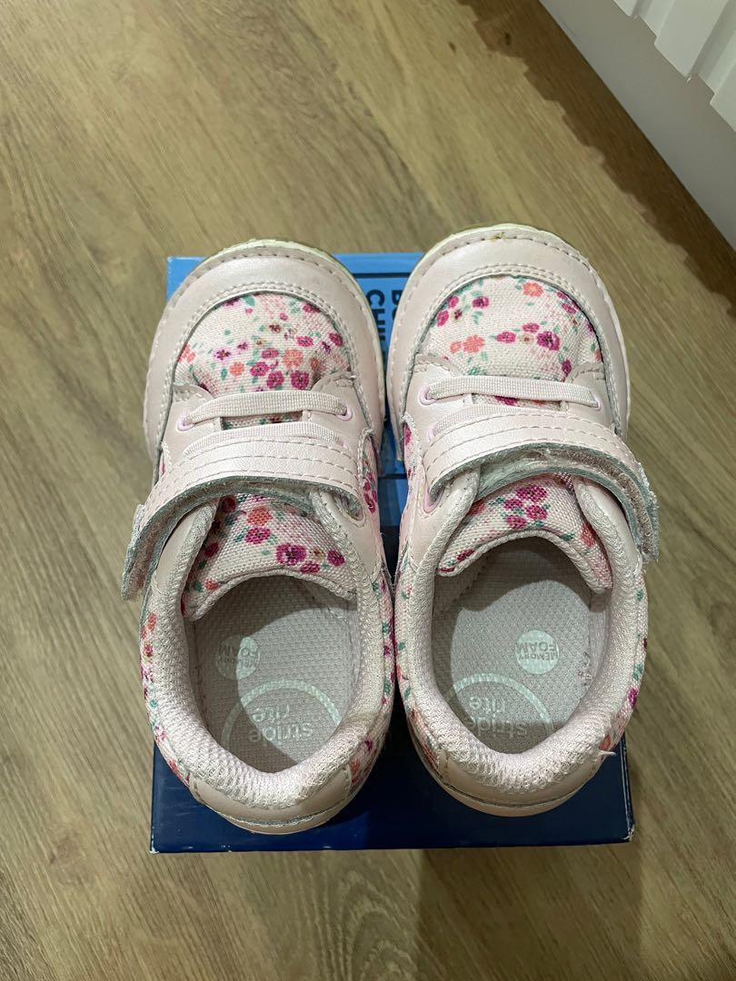 Stride Rite Rosie Blush Floral Shoes Babies Kids Babies Kids