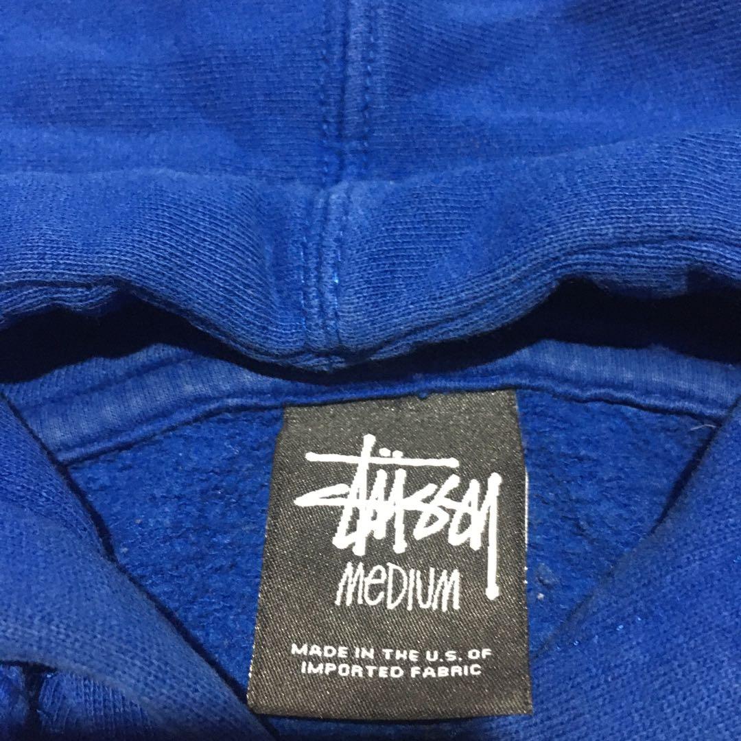 Stussy hoodie usa, Fesyen Pria, Pakaian 