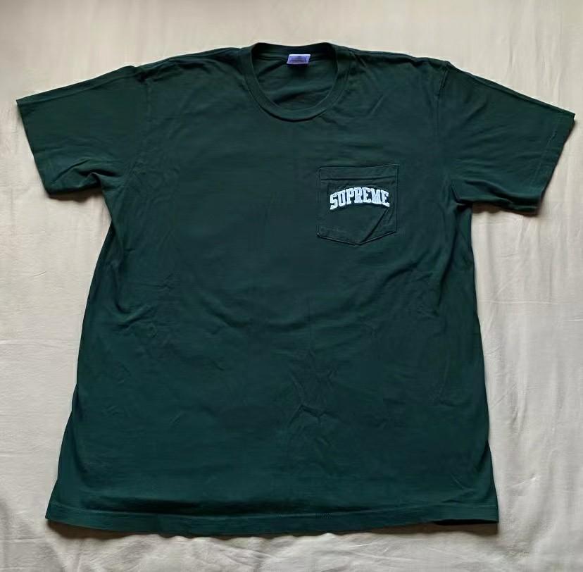 Supreme Nfl Raiders 47 Pocket Tee Green