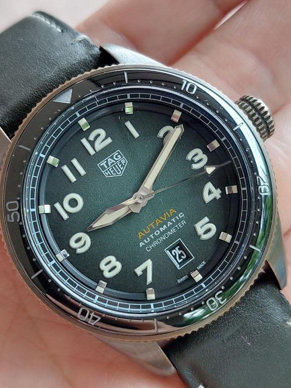 Tag Heuer Autavia Bronze Green Dial Luxury Watches on Carousell