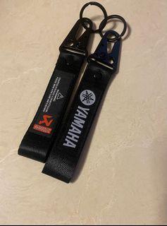 Today’s customer order customised Yamaha and akrapovic  keychain